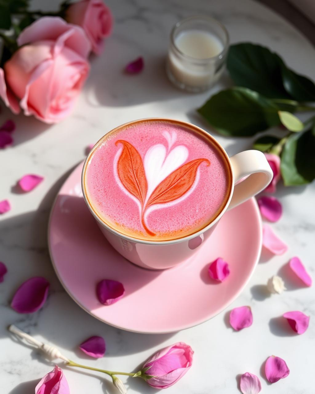 Rose Petal Latte